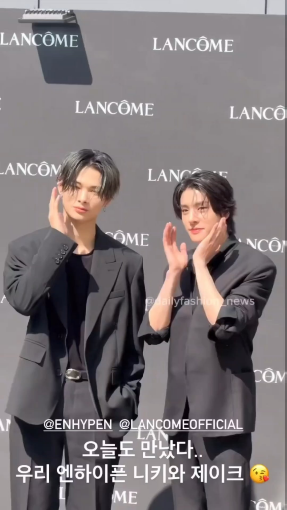 240405 Jake & Ni-ki @ Lancome Teint Idole Studio Pop-Up Event