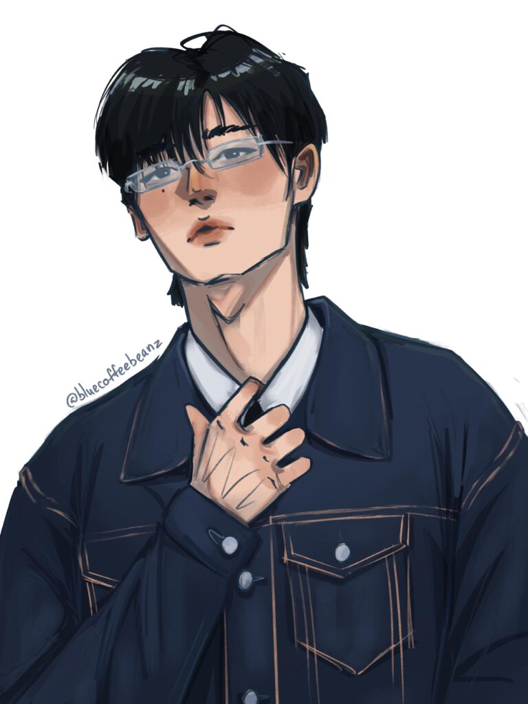 I had no choice but to draw this look :")