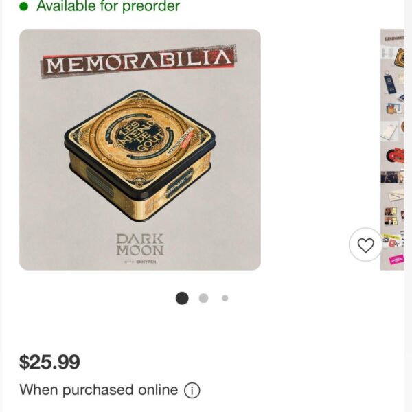 Memorabilia Album Pre-Order