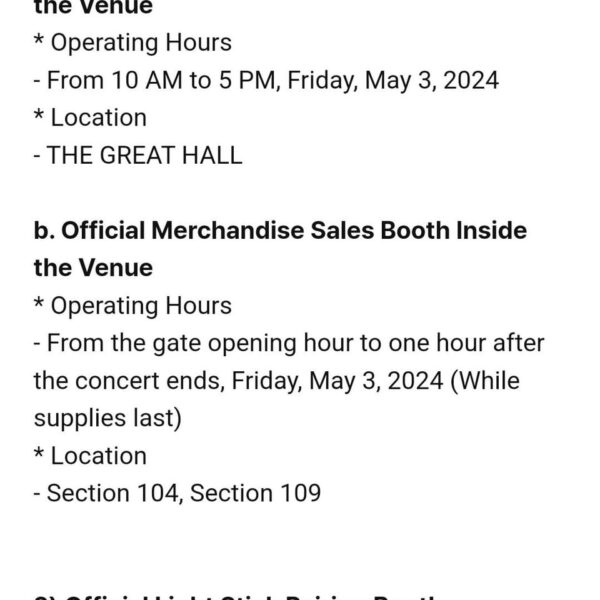 240430 [NOTICE] Information on ENHYPEN WORLD TOUR “FATE PLUS” IN U.S. (Queens) Official Merchandise Sales