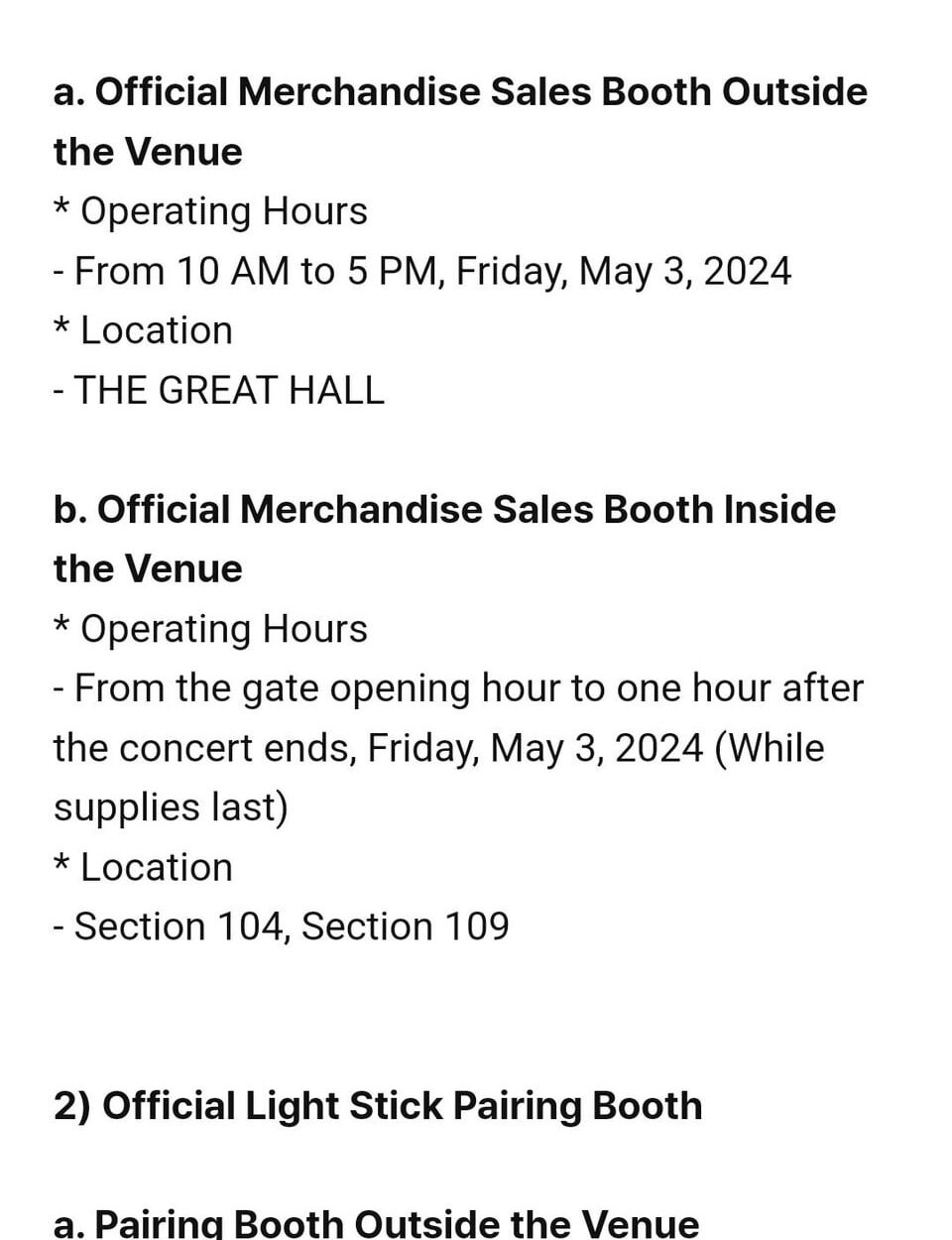 240430 [NOTICE] Information on ENHYPEN WORLD TOUR “FATE PLUS” IN U.S. (Queens) Official Merchandise Sales