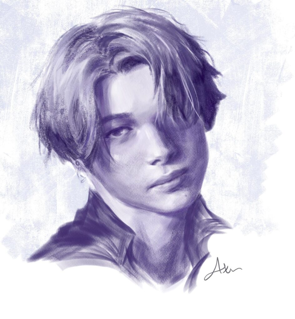 some more art of ni-ki, a little portrait this time