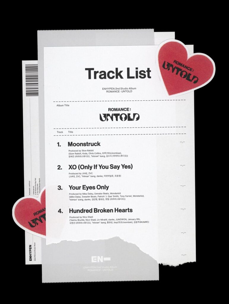 240701 ROMANCE : UNTOLD Tracklist