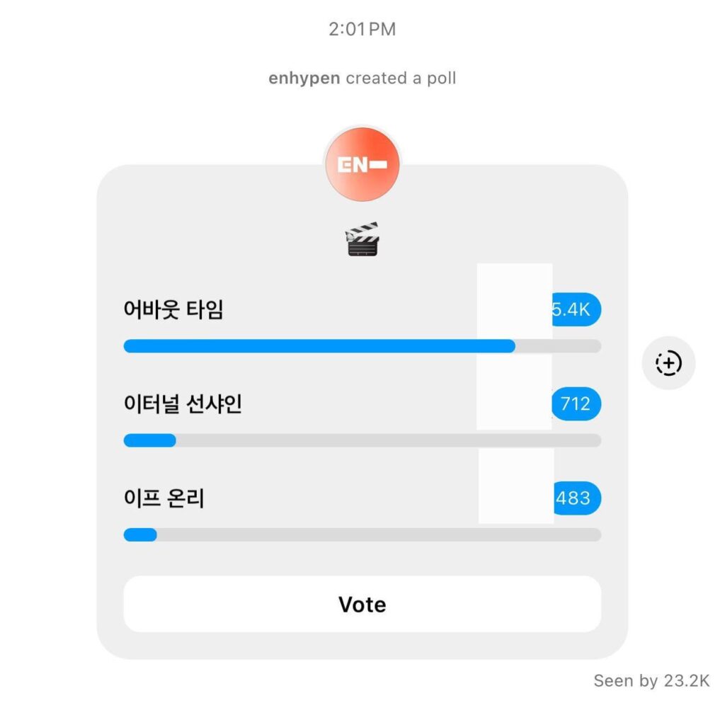 240609 Instagram: Broadcast Channel Poll