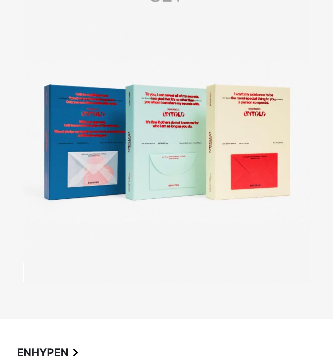 Hey!! New Engene here.What do they mean by set? Does it mean it contains the three versions or ????