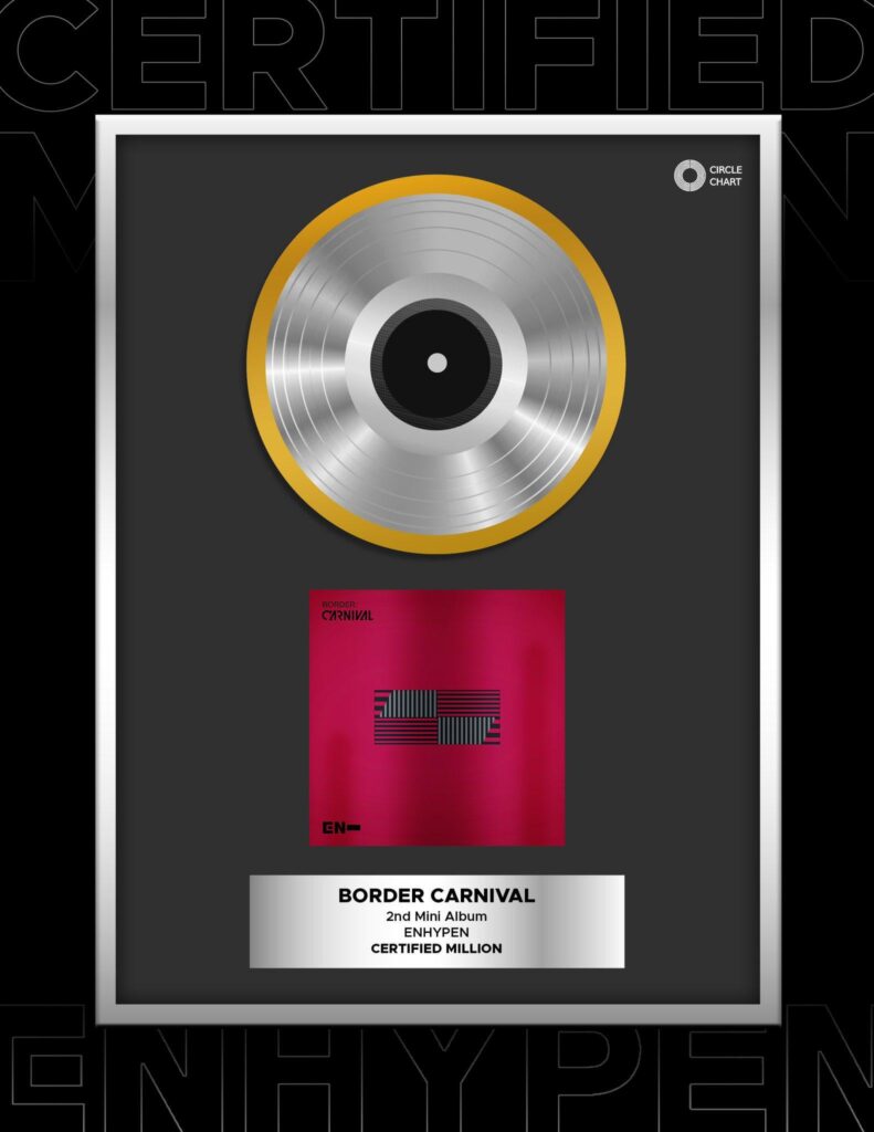 240711 BORDER : CARNIVAL has been certified Million seller on Circle Chart