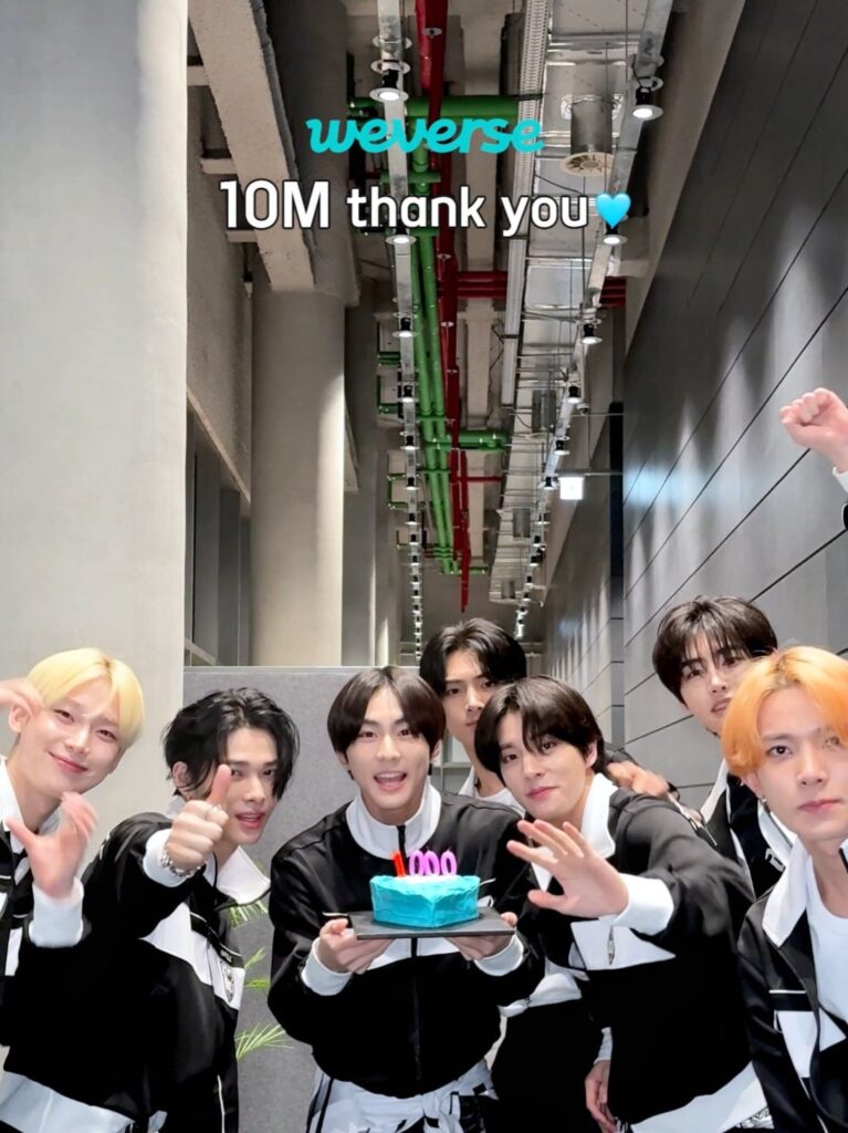 240818 Tiktok: 10m! (weverse) Thank you Engene 🩵