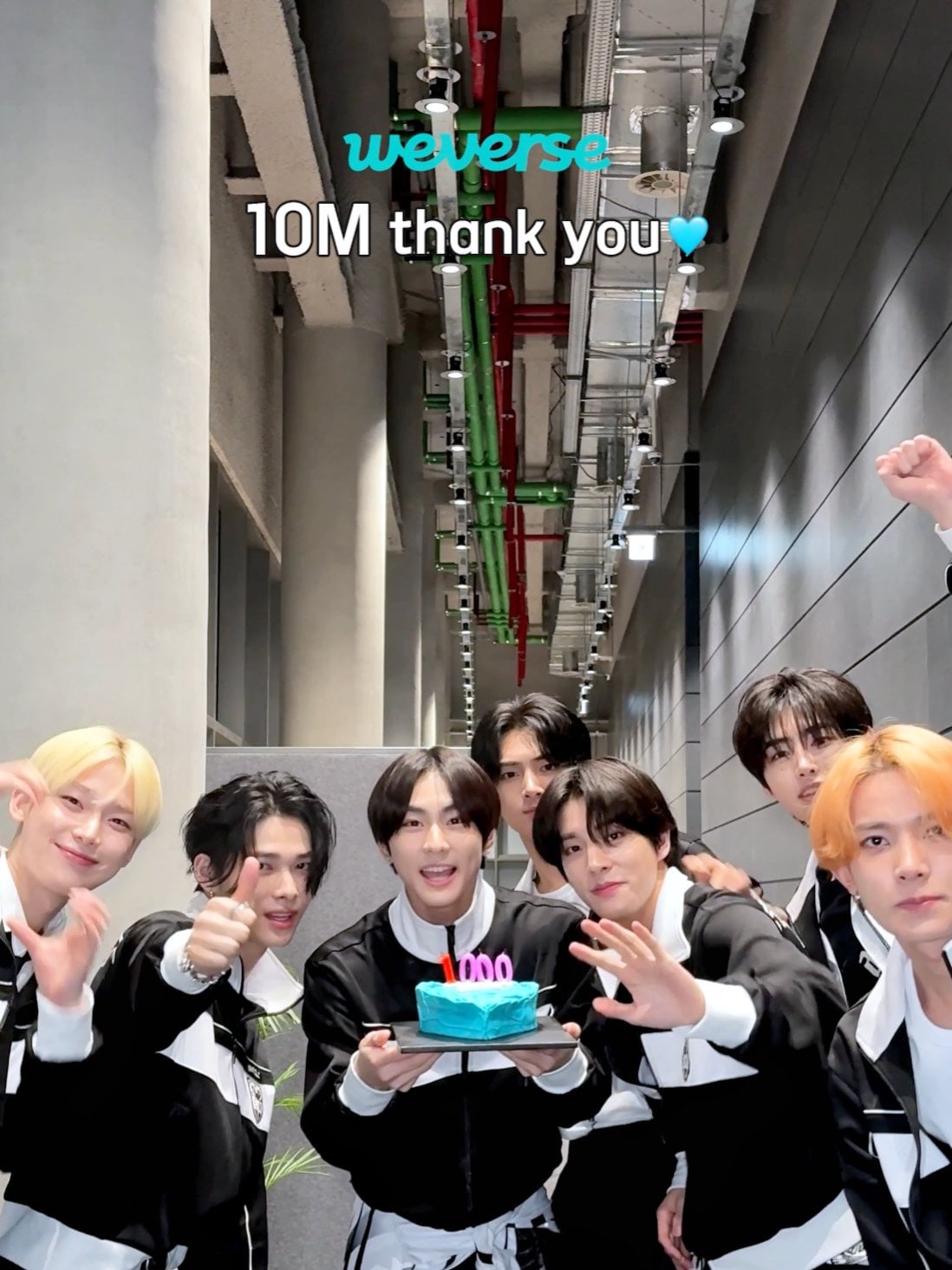 240818 Tiktok: 10m! (weverse) Thank you Engene 🩵