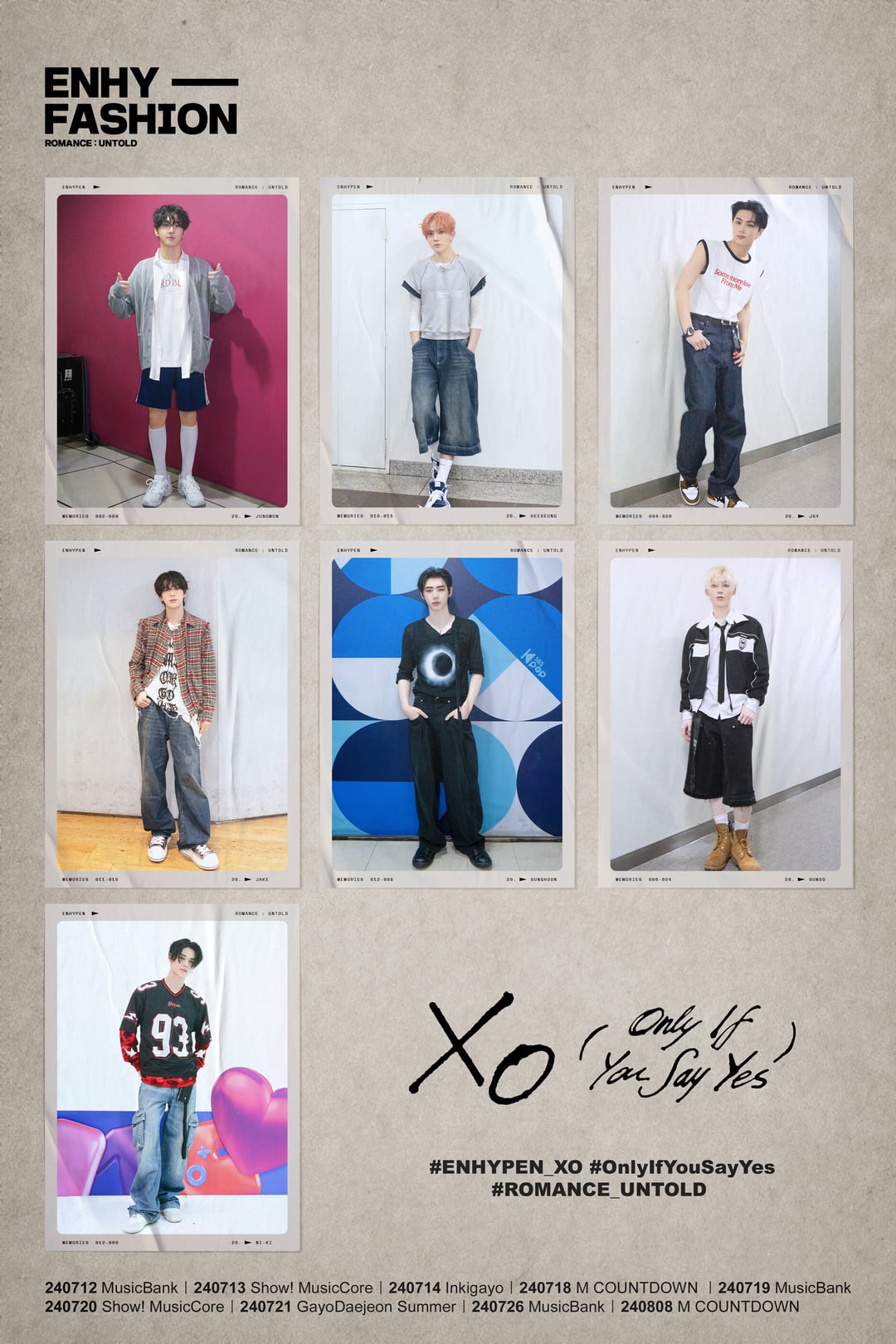240813 ENHY-FASHION [ROMANCE : UNTOLD] XO (Only If You Say Yes)