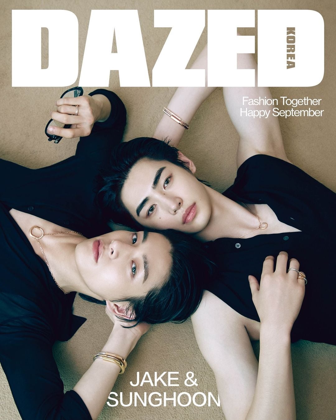 240819 Jake & Sunghoon for Dazed Korea 2024 September Issue with Tiffany & Co.