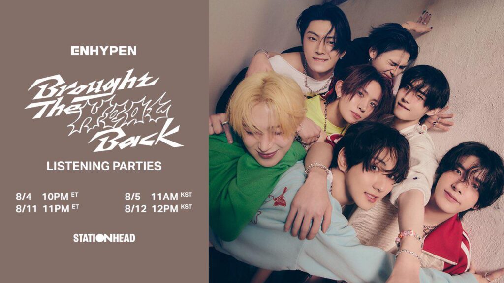 240804 Twitter: ENHYPEN OFFICIAL @ Stationhead Listening Parties
