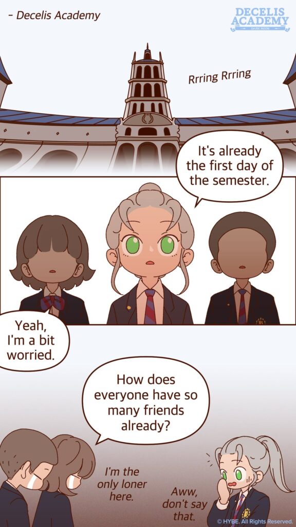 240911 DARK MOON Twitter: Decelis Academy Cuttoon - [Ep.41] Tips For The First Day Of School