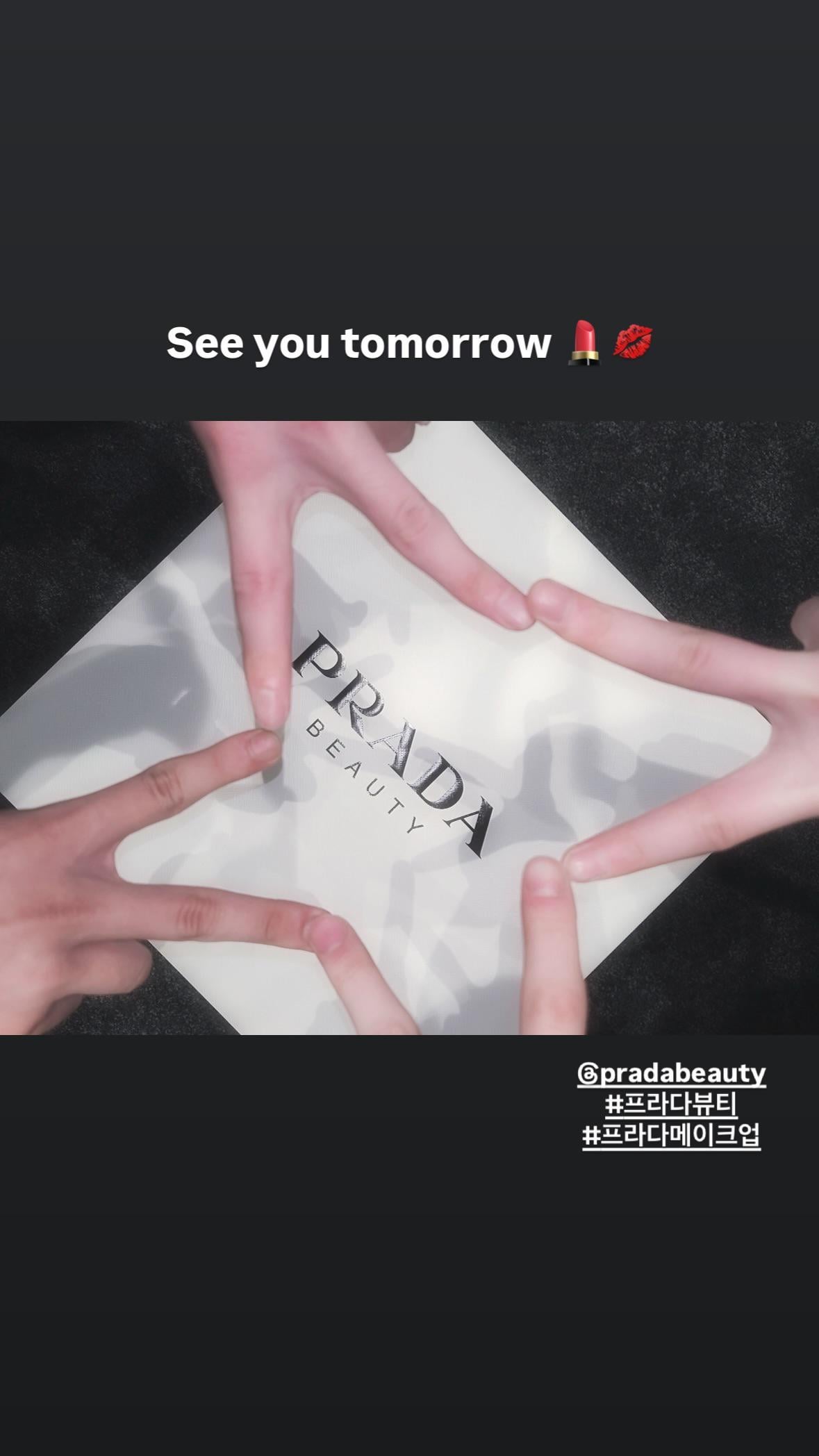 240910 ENHYPEN Instagram Story @ Prada Beauty