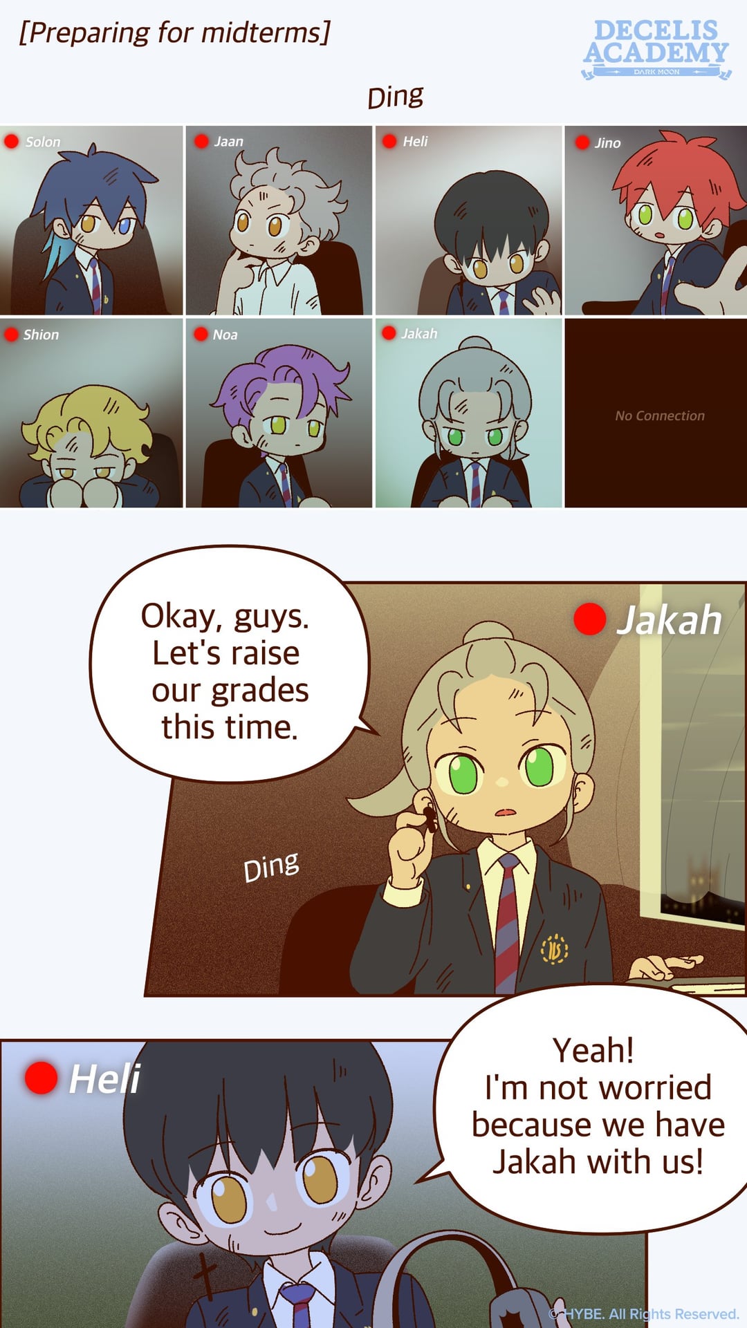 241006 DARK MOON Twitter: Decelis Academy Cuttoon - [Ep.45] Study With Me