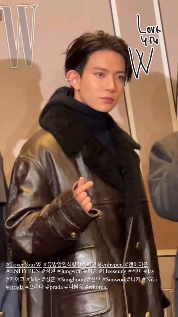 241014 W Korea Instagram Stories: ENHYPEN @ Love Your W 2024 Event Red Carpet