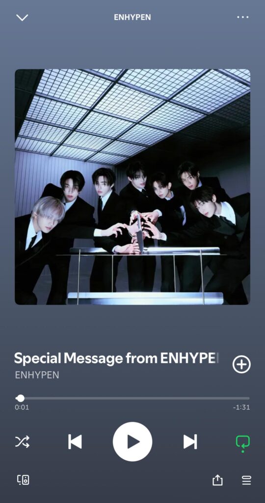 spotify message