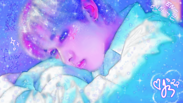 [OC/OLD] “FEVER” SUNOO BIRTHDAY FANART 🩵🦊☀️✨