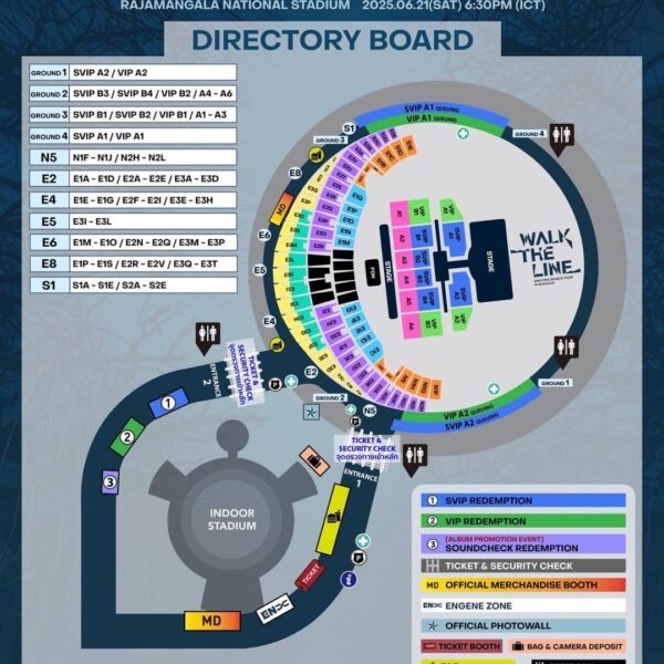 WALK THE LINE IN BANGKOK ENGENE ZONE - CONCERT - MERCH Information