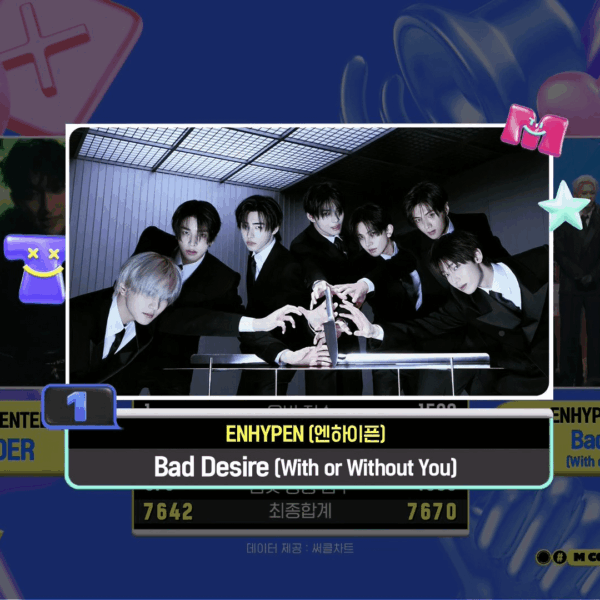 250612 ENHYPEN won 1st place on M Countdown with Bad Desire (With or Without You)!