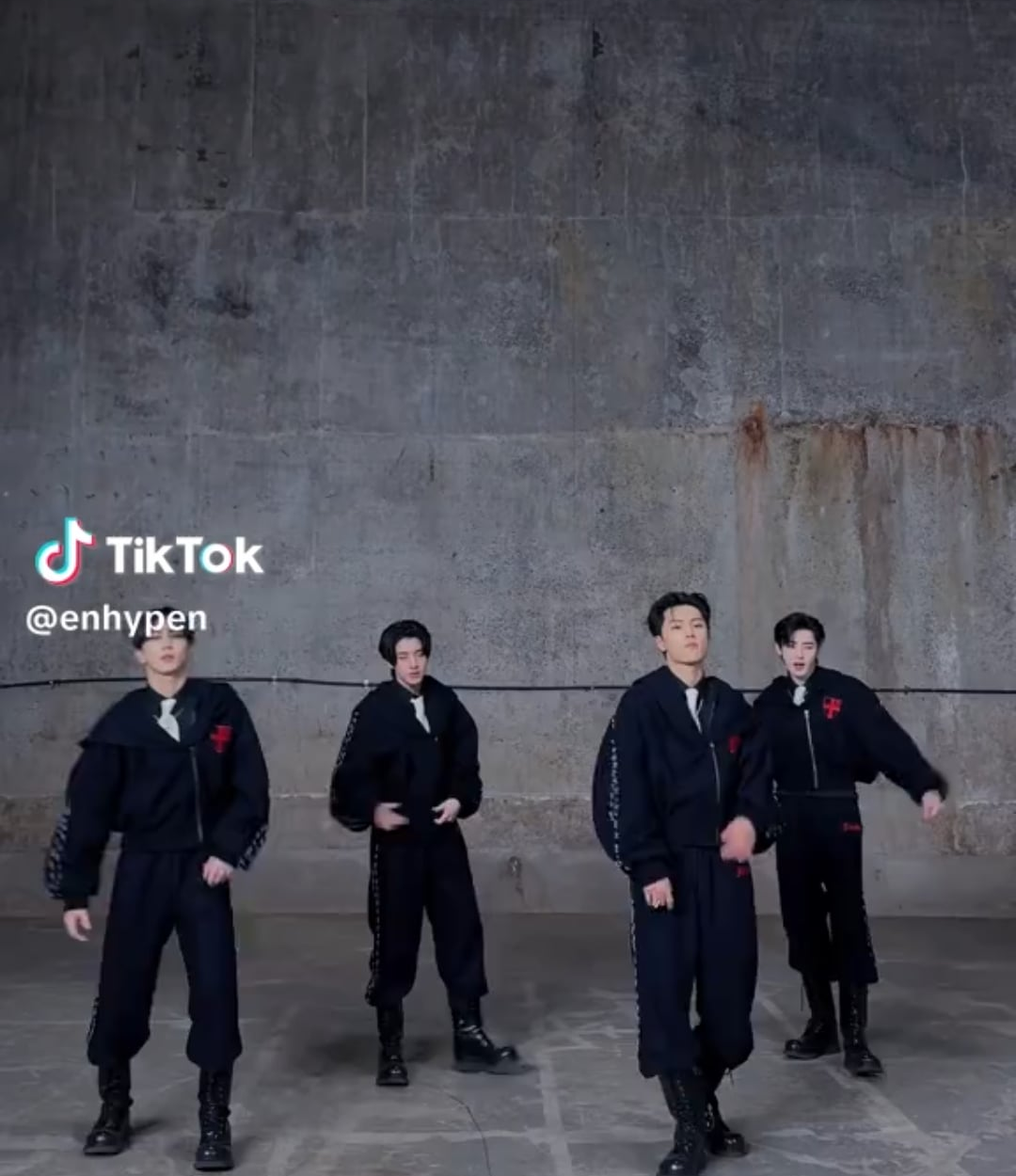 250609 Tiktok: Jungwon, Jake, Jay, Sunghoon @ Bad Desire