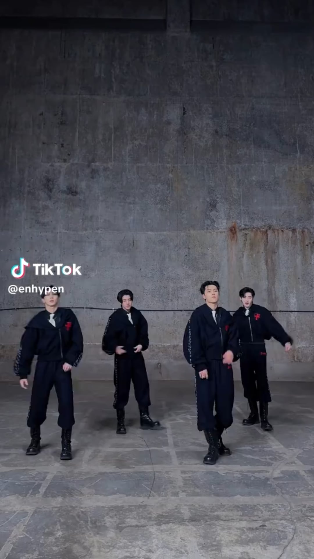 250609 Tiktok: Jungwon, Jake, Jay, Sunghoon @ Bad Desire