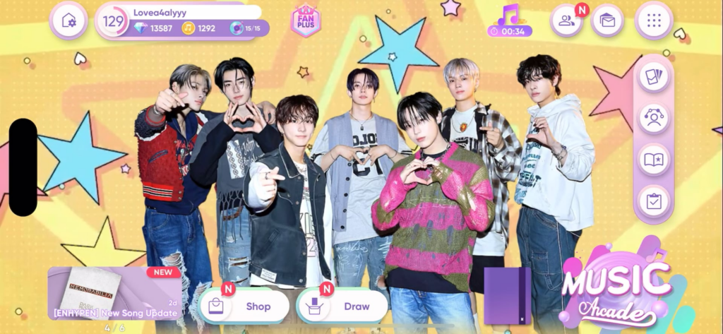 Guys if you don’t know about rhythm hive yet. They’re having an  limited edition enhypen live theme card event.