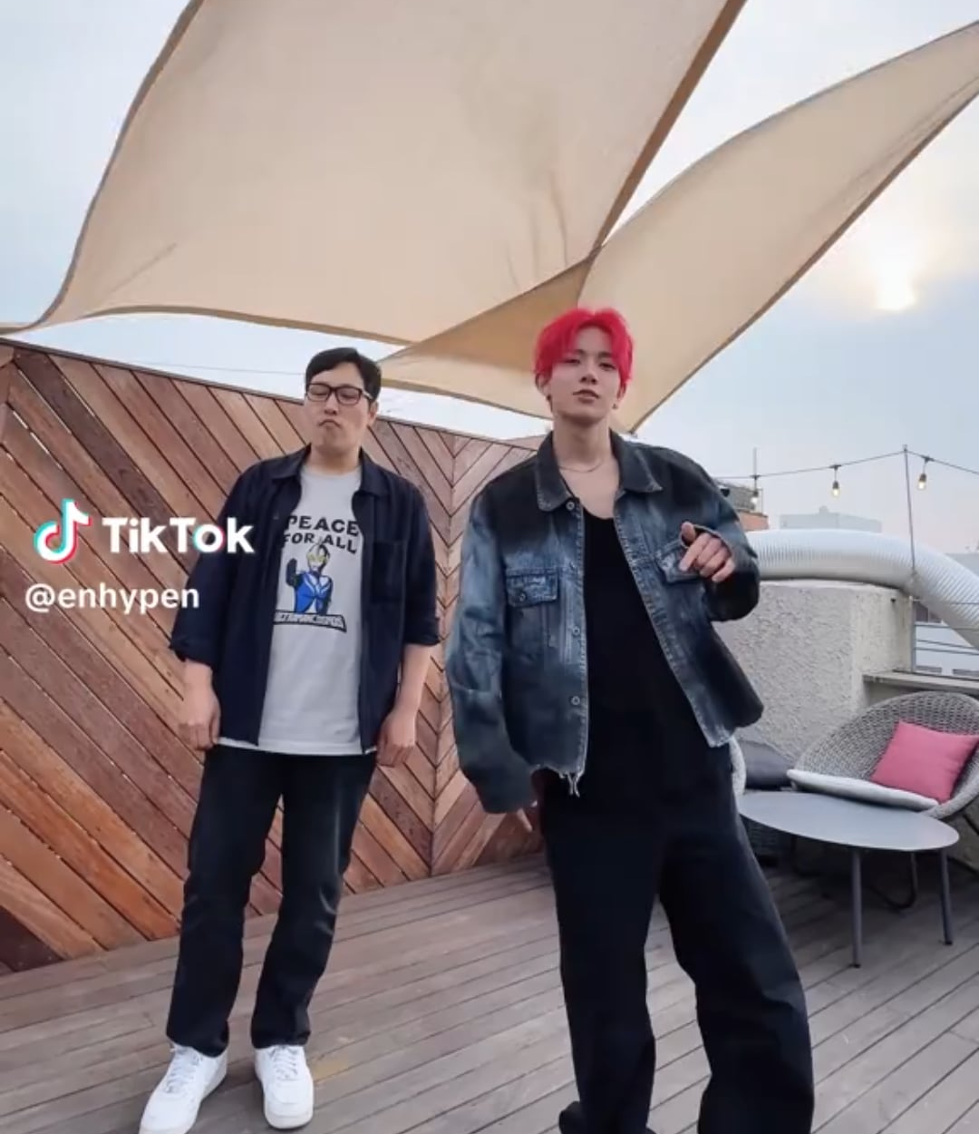 250628 Tiktok: Heeseung & Jay with Kim Poong @ Bad Desire