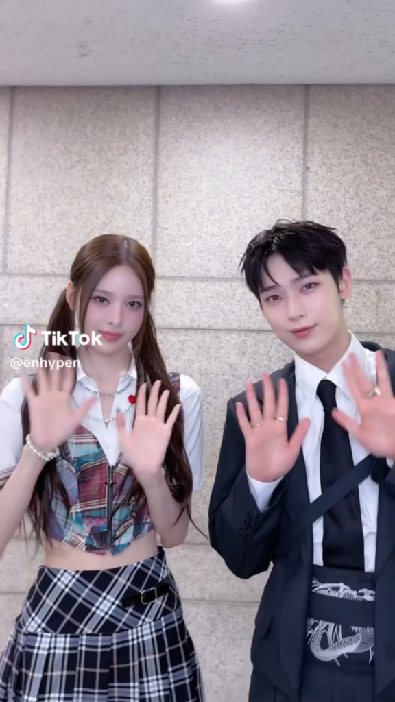 250628 Tiktok: Sunoo with izna Bang Jeemin @ Outside