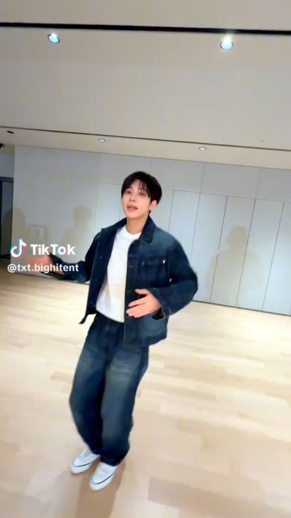 250505 TXT Tiktok: Taehyun with Jungwon @ Love Language