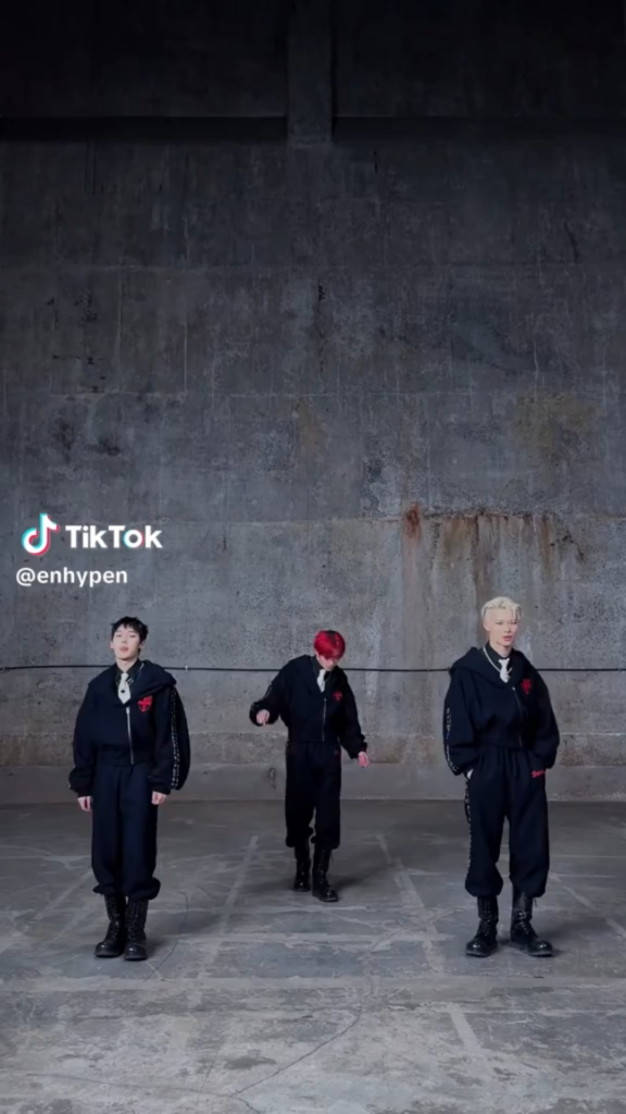 250609 Tiktok: Sunoo, Heeseung, Ni-ki @ Bad Desire