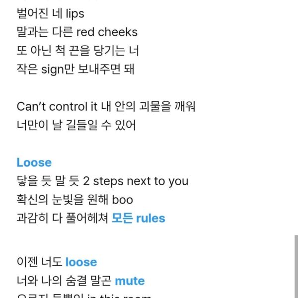 250605 Loose (Korean Ver.) & Bad Desire (With or Without You) Cheering Guide