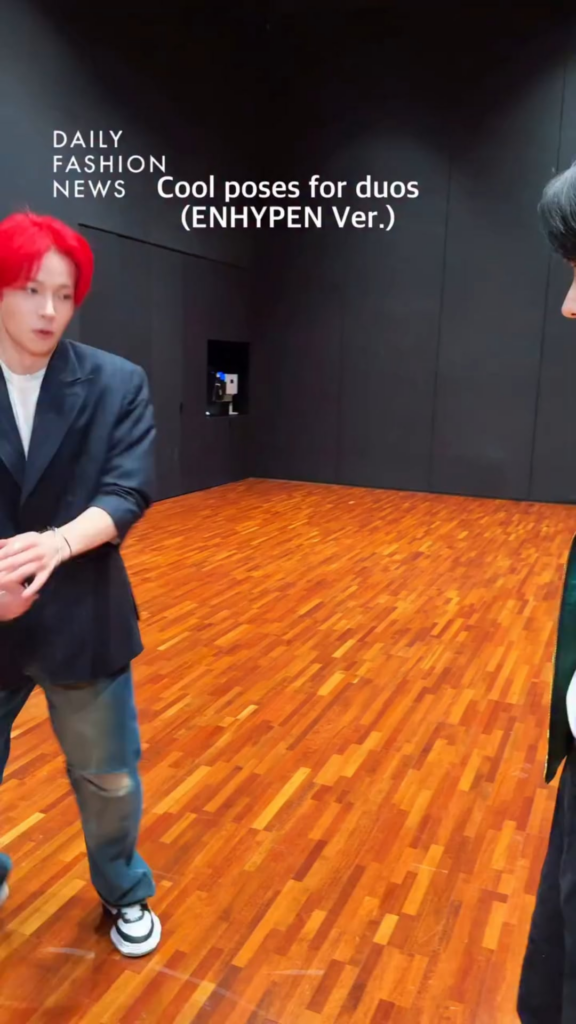 250606 Dailyfashion_news Instagram: Cool Poses for duos ENHYPEN Ver.★