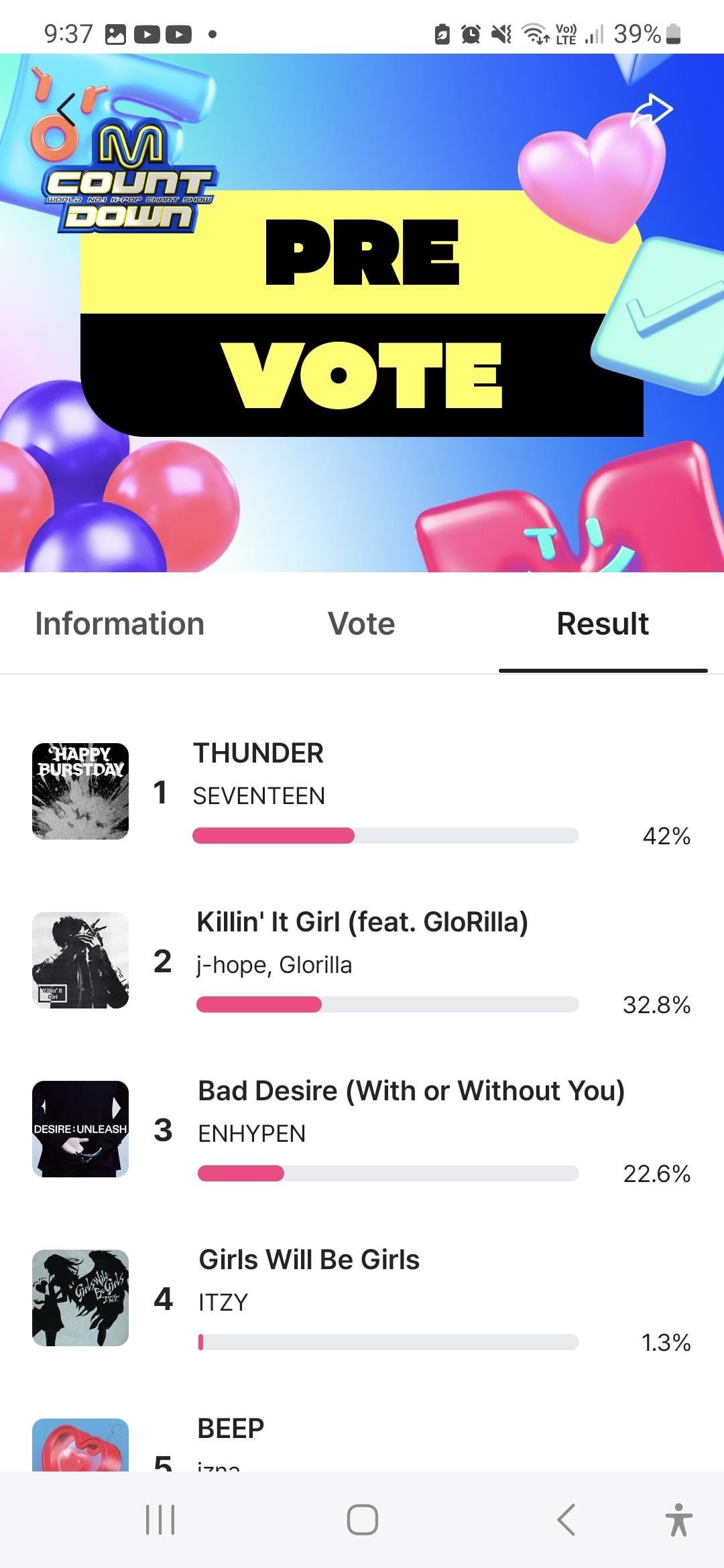 engenes, the fandom is aiming at the next mcountdown too! ☺️ pre-vote for next week's ep has started already, pls click 5 votes if you have the time 🫂 (no collecting involved)