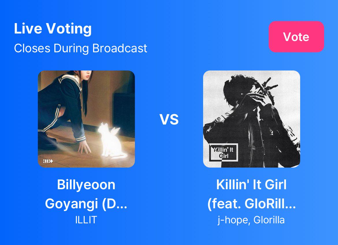 voting collab alert ‼️ gllits helped us win mcountdown earlier, let's help them win for this week! vote illit on mnet+ app (no collecting involved, simply click illit) open only for 15 minutes!