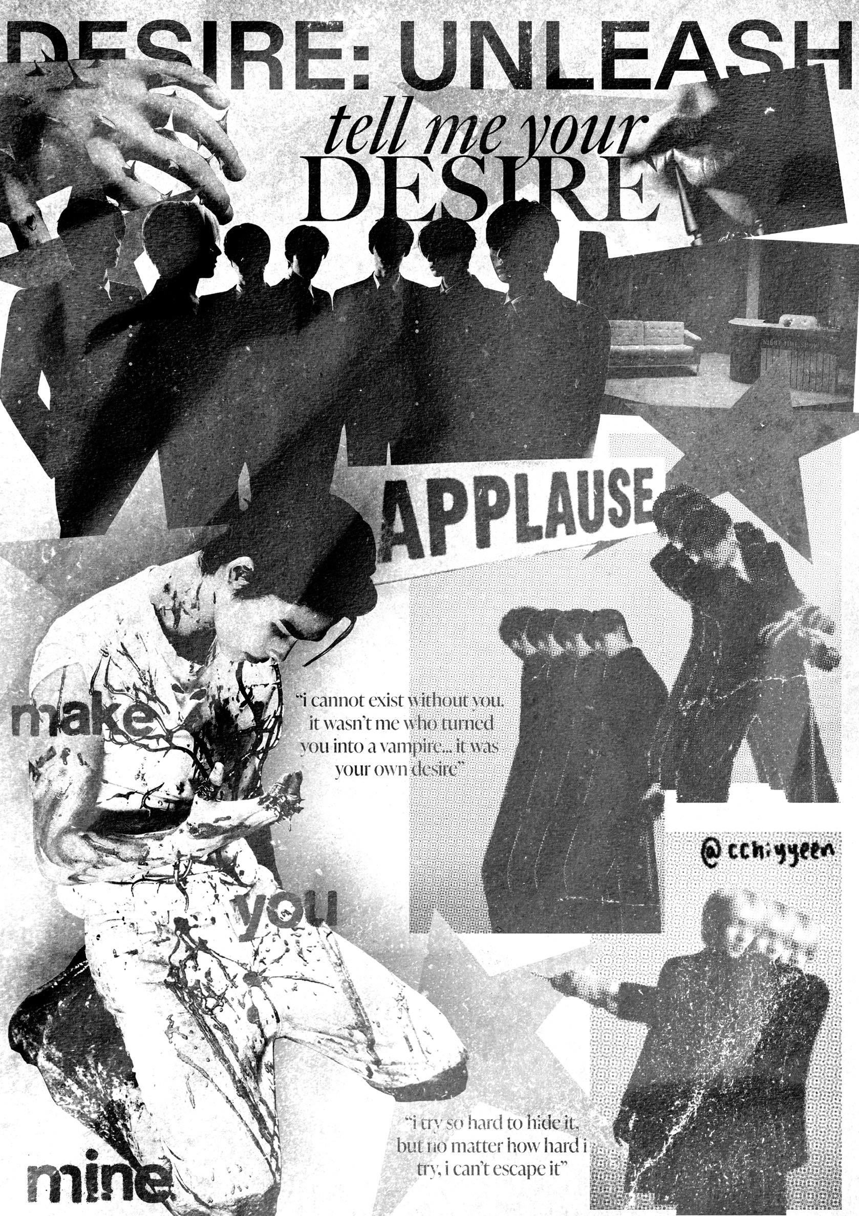 desire unleash graphic poster (made by me!!!)