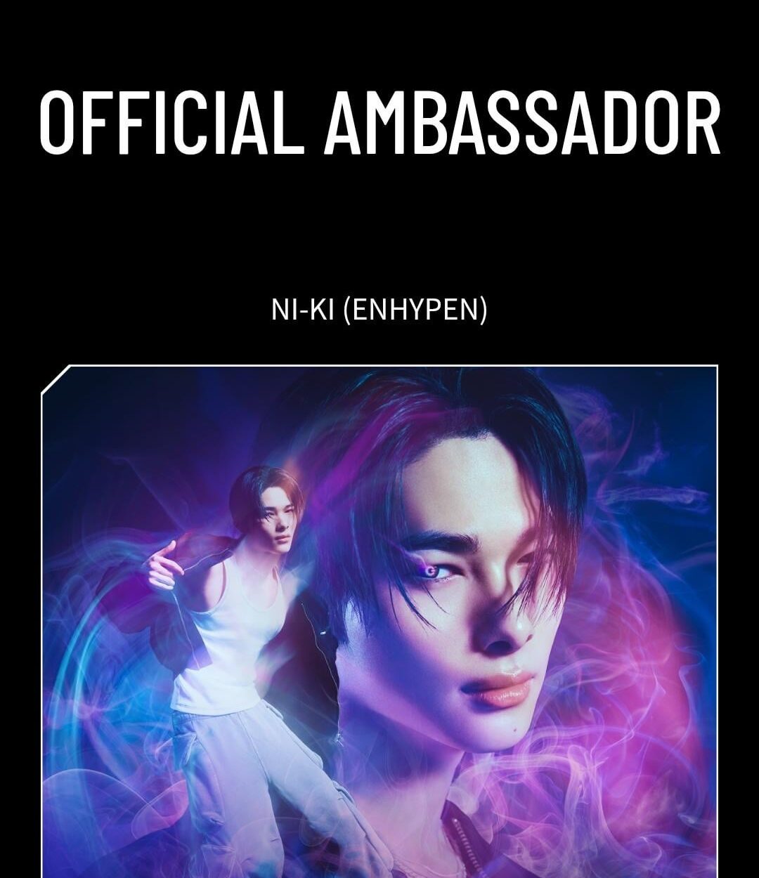 250512 NI-KI is now listed as an official ambassador for ZONe ENERGY