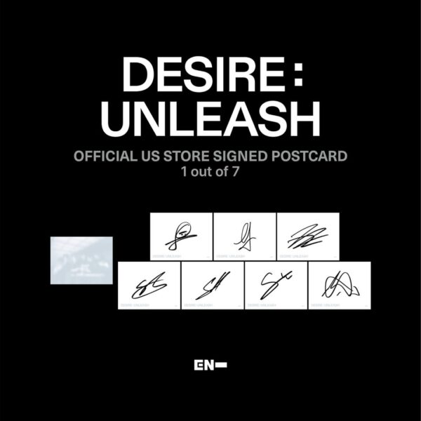 250604 DESIRE:UNLEASH Signed Postcard & Exclusive Photocard preview (US/EU)