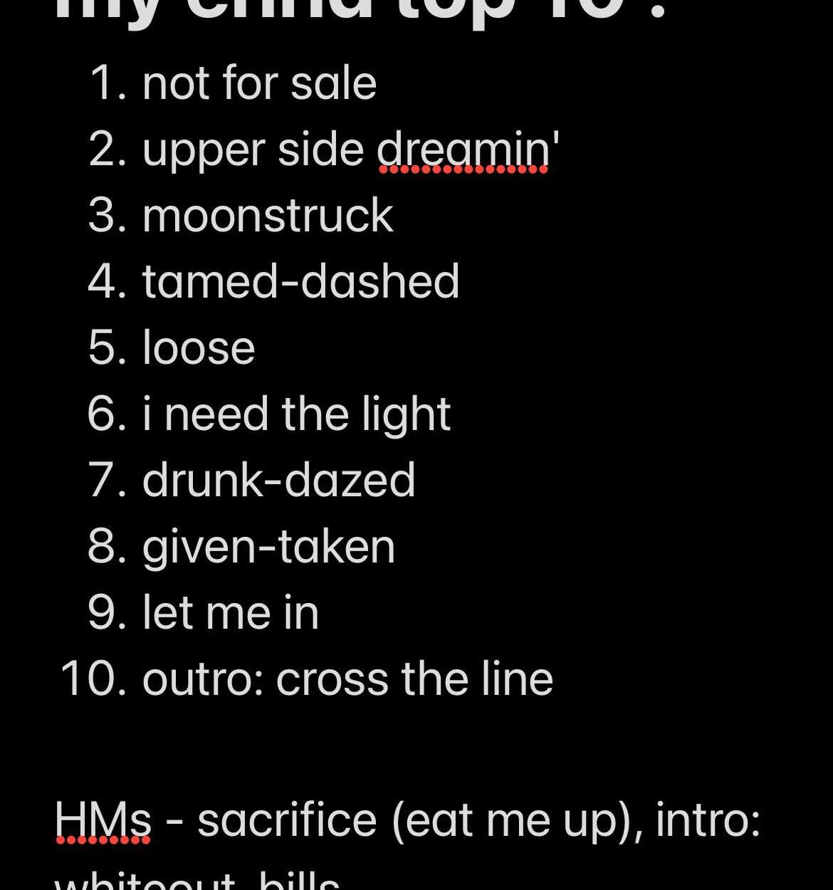 my enha top 10 (songs) !