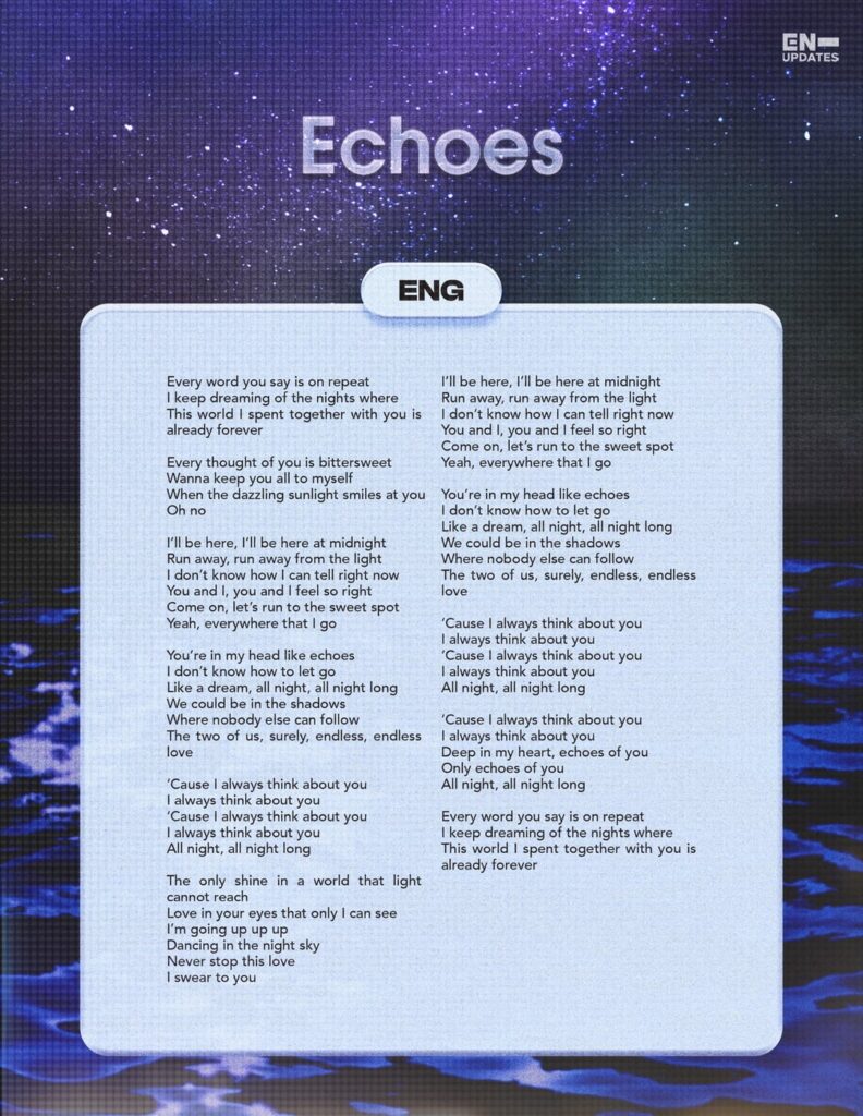 ENHYPEN Echoes & Bad Desire (With or Without You) [Japanese Ver.] Lyrics Translation