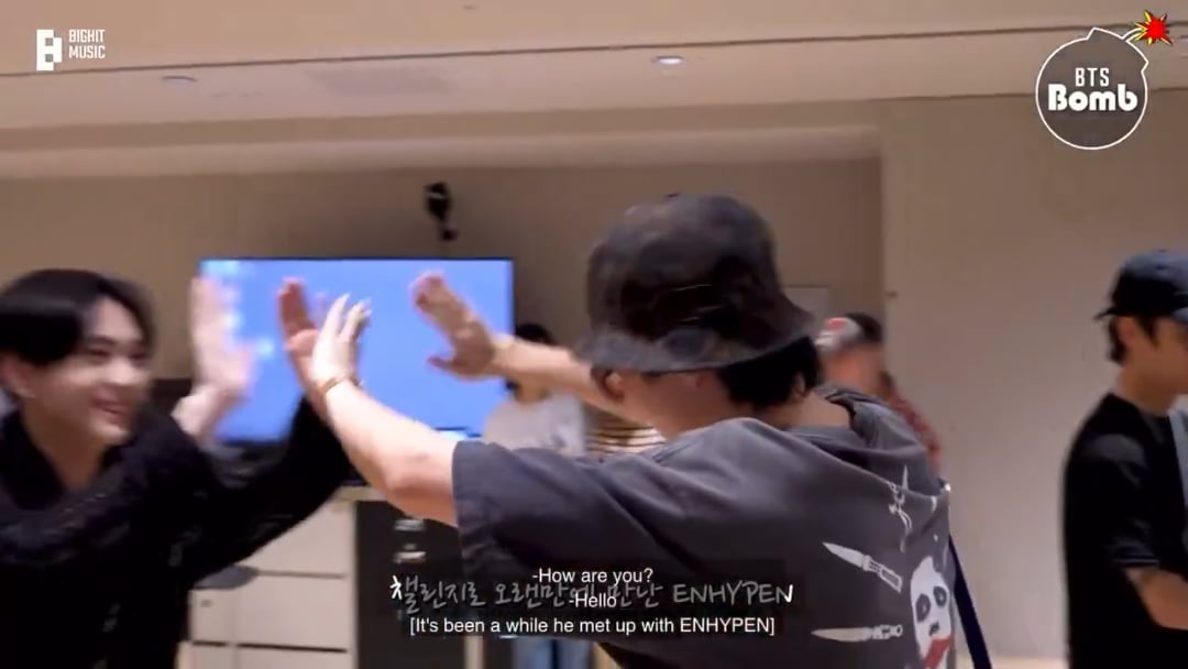 250717 Bangtan Bomb: Jake and Jungwon for the "Killin' It Girl" dance challenge with J-hope