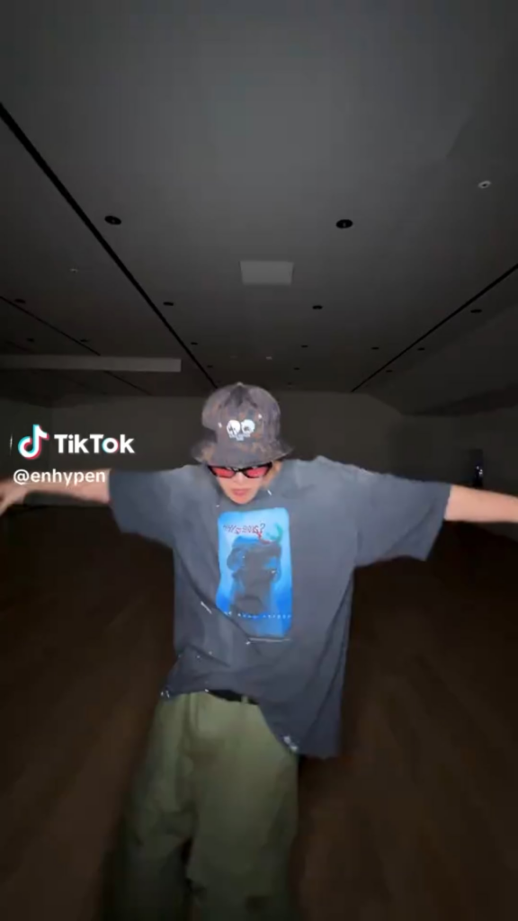 250702 Tiktok: Jake & Jungwon with BTS j-hope @ Outside