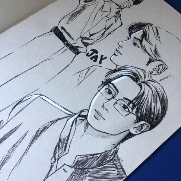 HeeSungJay pen sketches!