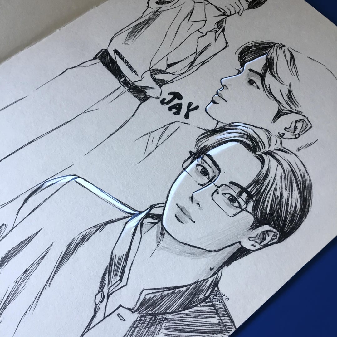 HeeSungJay pen sketches!
