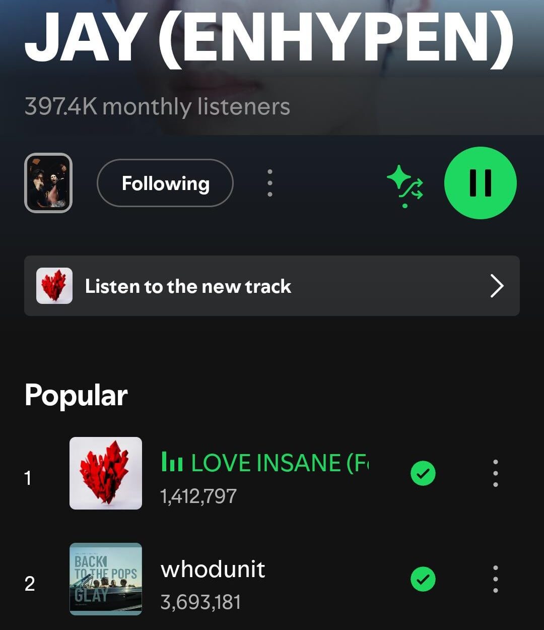 stream love insane 💗