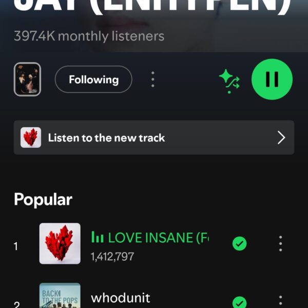 stream love insane 💗