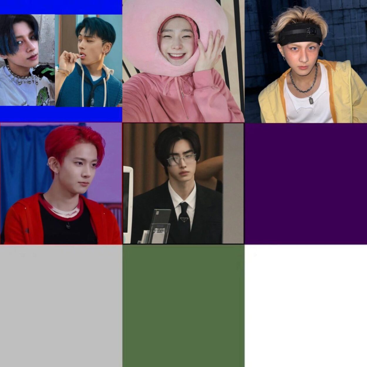 Which member has the most iconic purple look?
