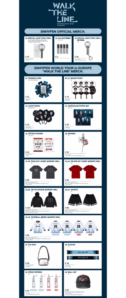 250825 On-Site Sales of “ENHYPEN WORLD TOUR ‘WALK THE LINE’ IN EUROPE” (NL)