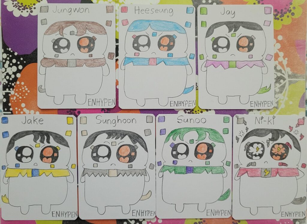Created by me: New ENHYPEN 'Split Power' Member Cards
