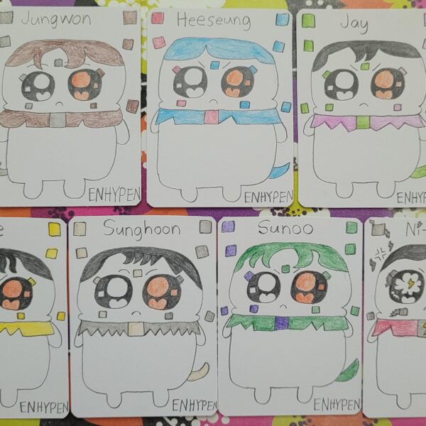 Created by me: New ENHYPEN 'Split Power' Member Cards