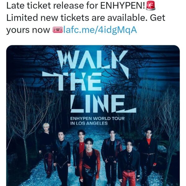 Additional side view tickets have been released for ENHYPEN at BMO Stadium